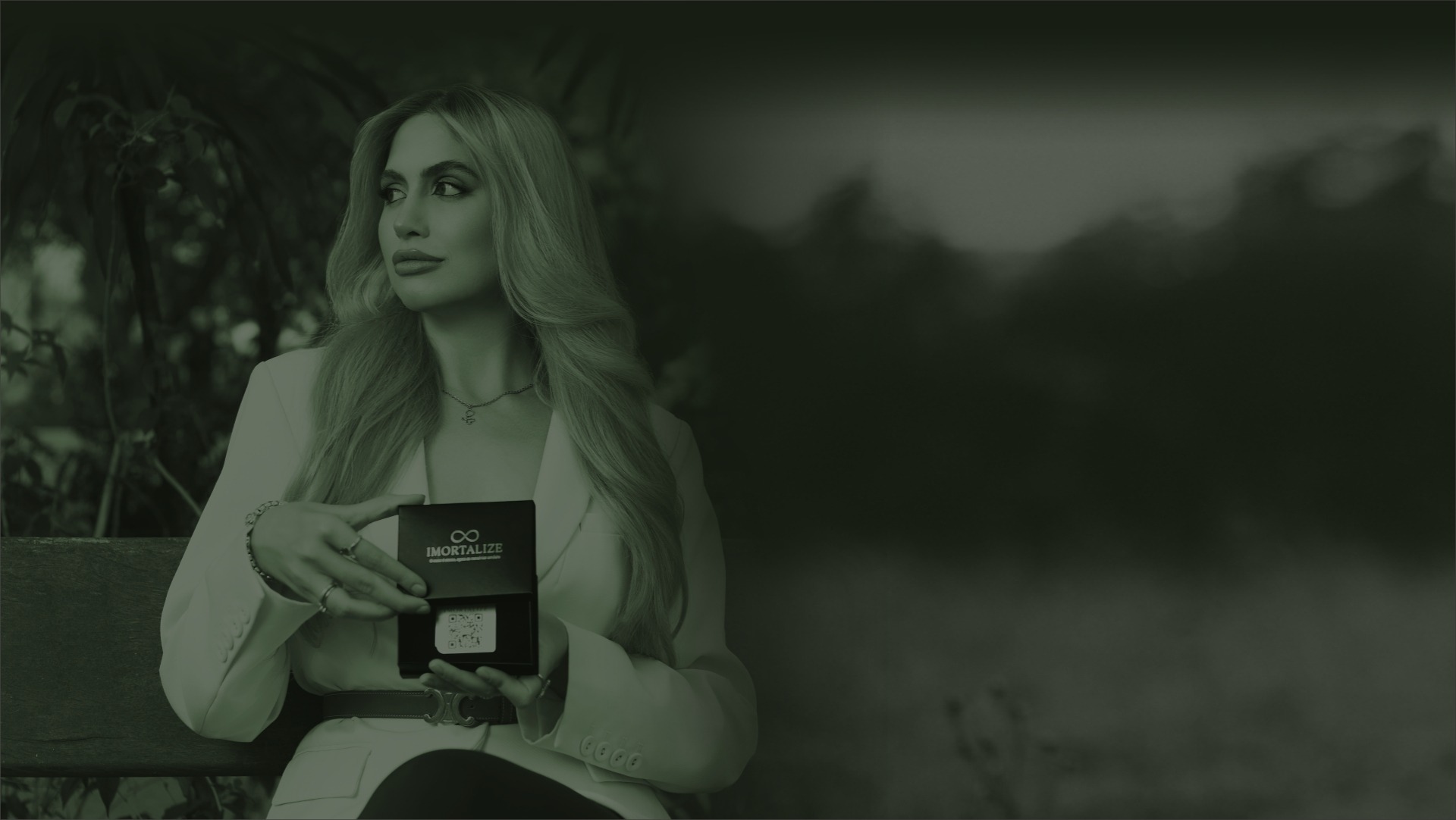 QR Code em aço inoxidável